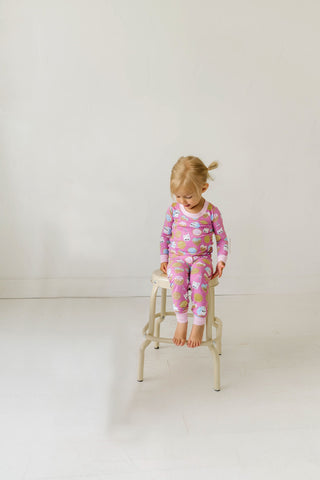Little Sleepies Pink Cookies & Milk L/S 2pc Pajama Set, Little Sleepies, Bamboo Pajama, Bamboo Pajama Set, Bamboo Pajamas, CM22, Little Sleepies, Little Sleepies 2pc Pajama Set, Little Sleepi