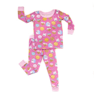 Little Sleepies Pink Cookies & Milk L/S 2pc Pajama Set, Little Sleepies, Bamboo Pajama, Bamboo Pajama Set, Bamboo Pajamas, CM22, Little Sleepies, Little Sleepies 2pc Pajama Set, Little Sleepi