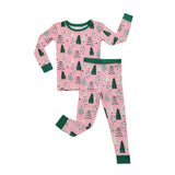 Little Sleepies Pink Twinkling Trees 2pc Pajama Set, Little Sleepies, All Things Holiday, Bamboo Pajama, Bamboo Pajama Set, Bamboo Pajamas, Christmas, Christmas Pajamas, christmas Tree, Chris