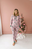 Little Sleepies Pink Twinkling Trees Women's Bamboo 2pc Pajama Set, Little Sleepies, Adult Christmas Pajamas, All Things Holiday, Bamboo Pajama, Bamboo Pajama Set, Bamboo Pajamas, Christmas, 