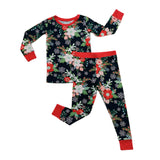Little Sleepies Poinsettia Floral 2pc Pajama Set, Little Sleepies, All Things Holiday, Bamboo Pajama, Bamboo Pajama Set, Bamboo Pajamas, Christmas, Christmas Pajamas, CM22, Jolly Holiday Sale