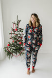 Little Sleepies Poinsettia Floral Women's Bamboo 2pc Pajama Set, Little Sleepies, Adult Christmas Pajamas, All Things Holiday, Bamboo Pajama, Bamboo Pajama Set, Bamboo Pajamas, Christmas, Chr