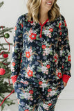 Little Sleepies Poinsettia Floral Women's Bamboo 2pc Pajama Set, Little Sleepies, Adult Christmas Pajamas, All Things Holiday, Bamboo Pajama, Bamboo Pajama Set, Bamboo Pajamas, Christmas, Chr