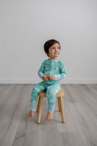 Little Sleepies Shark Soiree Convertible Romper/Sleeper, Little Sleepies, Bamboo Pajamas, CM22, Coverall, Footie, Little Sleepies, Little Sleepies Bamboo, Little Sleepies Bamboo Convertible R