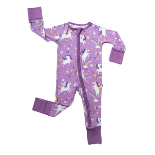 Little Sleepies Sienna's Unicorns Convertible Romper/Sleeper, Little Sleepies, Bamboo Pajamas, CM22, Coverall, Footie, Little Sleepies, Little Sleepies Bamboo, Little Sleepies Sienna's Unicor