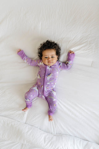 Little Sleepies Sienna's Unicorns Convertible Romper/Sleeper, Little Sleepies, Bamboo Pajamas, CM22, Coverall, Footie, Little Sleepies, Little Sleepies Bamboo, Little Sleepies Sienna's Unicor