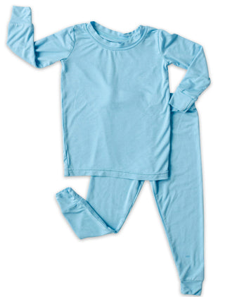 Little Sleepies Solid Sky Blue Bamboo 2pc Pajama Set, Little Sleepies, Bamboo Pajama, Bamboo Pajama Set, Bamboo Pajamas, CM22, Little Sleepies, Little Sleepies 2pc Pajama Set, Little Sleepies