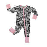 Little Sleepies Snow Leopard Convertible Romper/Sleeper, Little Sleepies, Bamboo Pajamas, CM22, Coverall, Footie, Little Sleepies, Little Sleepies Bamboo, Little Sleepies Snow Leopard, Revers
