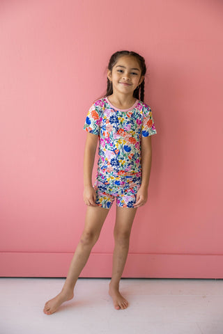 Little Sleepies Summer Garden S/S 2pc Pajama Set w/Shorts, Little Sleepies, Bamboo Pajama, Bamboo Pajama Set, Bamboo Pajamas, CM22, Little Sleepies, Little Sleepies 2pc Pajama Set, Little Sle