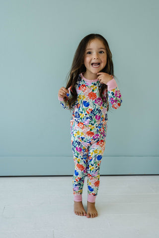 Little Sleepies Summer Garden L/S 2pc Pajama Set, Little Sleepies, Bamboo Pajama, Bamboo Pajama Set, Bamboo Pajamas, CM22, Little Sleepies, Little Sleepies 2pc Pajama Set, Little Sleepies Bam
