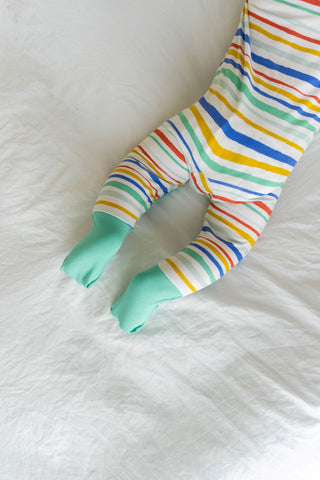 Little Sleepies Summer Stripe Convertible Romper/Sleeper, Little Sleepies, Bamboo Pajamas, CM22, Coverall, Footie, Little Sleepies, Little Sleepies Bamboo, Little Sleepies Pajama Set, Little 
