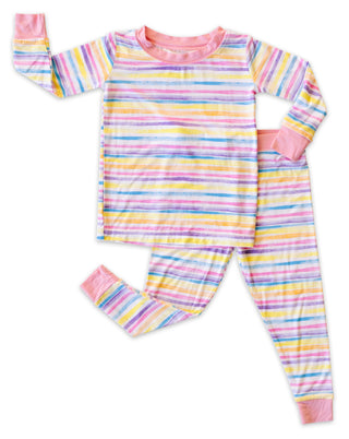 Little Sleepies Sunrise Stripe Bamboo 2pc Pajama Set, Little Sleepies, Bamboo Pajama, Bamboo Pajama Set, Bamboo Pajamas, CM22, Little Sleepies, Little Sleepies Bamboo, Little Sleepies Pajama 