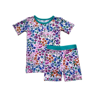 Little Sleepies Sweet Pea Floral S/S 2pc Pajama Set w/Shorts, Little Sleepies, Bamboo Pajama, Bamboo Pajama Set, Bamboo Pajamas, CM22, Little Sleepies, Little Sleepies 2pc Pajama Set, Little 