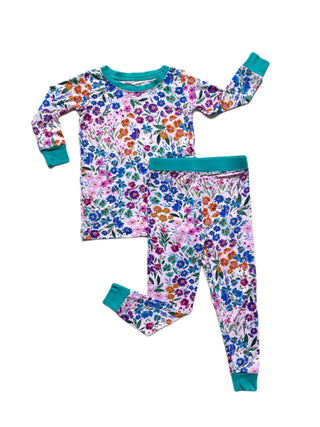 Little Sleepies Sweet Pea Floral L/S 2pc Pajama Set, Little Sleepies, Bamboo Pajama, Bamboo Pajama Set, Bamboo Pajamas, CM22, Little Sleepies, Little Sleepies 2pc Pajama Set, Little Sleepies 