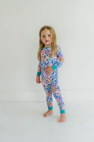 Little Sleepies Sweet Pea Floral L/S 2pc Pajama Set, Little Sleepies, Bamboo Pajama, Bamboo Pajama Set, Bamboo Pajamas, CM22, Little Sleepies, Little Sleepies 2pc Pajama Set, Little Sleepies 