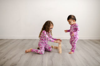Little Sleepies Sweetheart Floral Bamboo 2pc Pajama Set, Little Sleepies, Bamboo Pajama, Bamboo Pajama Set, Bamboo Pajamas, CM22, Little Sleepies, Little Sleepies Bamboo, Little Sleepies Kiss