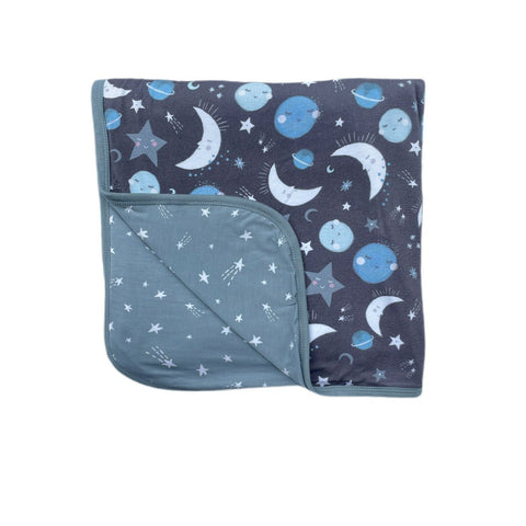 Little Sleepies To the Moon & Back Blue Triple-Layer Blanket, Little Sleepies, Blanket, Cloud Blanket, CM22, Little Sleepies, Little Sleepies Bamboo, Little Sleepies Blanket, Little Sleepies 