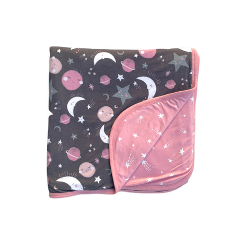 Little Sleepies To the Moon & Back Pink Triple-Layer Blanket, Little Sleepies, Blanket, Cloud Blanket, CM22, Little Sleepies, Little Sleepies Bamboo, Little Sleepies Blanket, Little Sleepies 