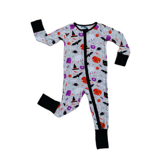 Little Sleepies Trick or Treat Convertible Romper/Sleeper, Little Sleepies, Bamboo Pajamas, CM22, Coverall, Footie, Halloween, Halloween Spooky Sale, Little Sleepies, Little Sleepies Bamboo, 
