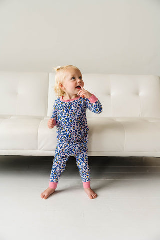 Little Sleepies Wild Leopard Bamboo 2pc L/S Pajama Set, Little Sleepies, Bamboo Pajama, Bamboo Pajama Set, Bamboo Pajamas, Bestaroo Pajamas, CM22, Leopard, Leopard Pajamas, Little Sleepies, L