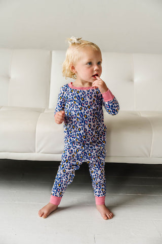 Little Sleepies Wild Leopard Bamboo 2pc L/S Pajama Set, Little Sleepies, Bamboo Pajama, Bamboo Pajama Set, Bamboo Pajamas, Bestaroo Pajamas, CM22, Leopard, Leopard Pajamas, Little Sleepies, L