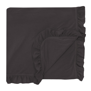 KicKee Pants Solid Midnight Ruffle Toddler Blanket, KicKee Pants, CM22, KicKee, KicKee Pants, KicKee Pants County Fair, KicKee Pants Ruffle Toddler Blanket, KicKee Pants Solid Midnight, KicKe