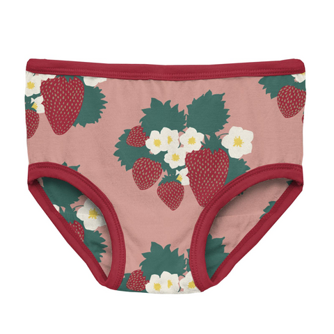 KicKee Pants Blush Strawberry Farm Girls Underwear, KicKee Pants, Blush Strawberry Farm, CM22, Els PW 8598, KicKee, KicKee Pants, KicKee Pants Girls Underwear Set, KicKee Pants Underwear, KP 