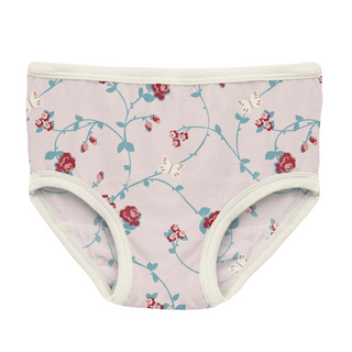 KicKee Pants Macaroon Floral Vines Girls Underwear, KicKee Pants, CM22, Els PW 8598, KicKee, KicKee Pants, KicKee Pants Girls Underwear Set, KicKee Pants Underwear, KP Road Trip, Macaroon Flo