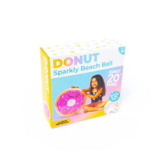 Giant Sparkly Beach Ball - Donut, Good Banana, Beach Ball, cf-type-beach-&-sand-toys, cf-vendor-good-banana, Donut, Donut Beach Ball, Donuts, Giant Sparkly Beach Ball, Good Banana, Good Banan