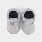 Freshly Picked Grey Confetti Soft Sole Moccasins, Freshly Picked, Black Friday, Cyber Monday, Els PW 8258, End of Year, End of Year Sale, Freshly Picked, Freshly Picked Moc, Freshly Picked Mo