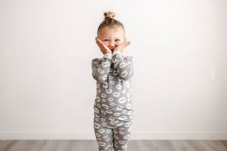 Little Sleepies Gray Kisses Bamboo 2pc Pajama Set, Little Sleepies, Bamboo Pajama, Bamboo Pajama Set, Bamboo Pajamas, CM22, Little Sleepies, Little Sleepies Bamboo, Little Sleepies Gray Kisse