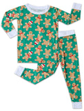 Little Sleepies Green Gingerbread Bamboo 2pc Pajama Set, Little Sleepies, All Things Holiday, Bamboo Pajama, Bamboo Pajama Set, Bamboo Pajamas, Christmas, Christmas Pajamas, CM22, Little Slee
