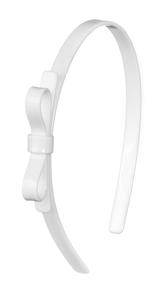 Lilies & Roses Thin Bow Headband-White, Lilies & Roses, Acrylic Bow Headband, Acrylic Headband, Acryliic, Bow Headband, Cyber Monday, Lilie & Roses, Lilies & Roses Thin Bow Headband, Lilies &