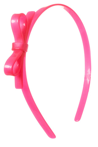 Lilies & Roses Thin Bow Headband-Neon Pink, Lilies & Roses, Acrylic Bow Headband, Acrylic Headband, Acryliic, Bow Headband, Cyber Monday, Lilie & Roses, Lilies & Roses Neon Pink, Lilies & Ros