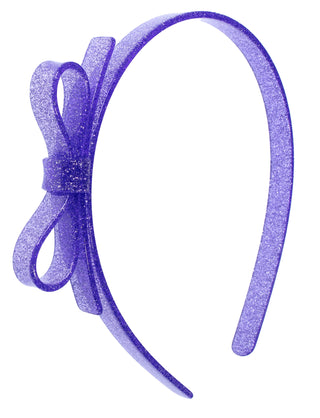 Lilies & Roses Thin Bow Headband-Purple Glitter, Lilies & Roses, Acrylic Bow Headband, Acrylic Headband, Acryliic, Bow Headband, Cyber Monday, Lilie & Roses, Lilies & Roses Purple Glitter Thi