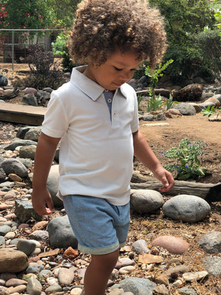 Me & Henry White Polo S/S Shirt, Me & Henry, CM22, Cyber Monday, Els PW 5060, Els PW 8258, End of Year, End of Year Sale, JAN23, Me & Henry, Me & Henry Polo Shirt, Me & Hery Pique Polo, Me an