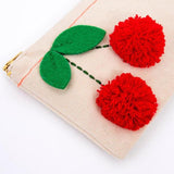 Meri Meri Cherry Pouch, Meri Meri, cf-type-pouch, cf-vendor-meri-meri, Cherries, Cherry, Cherry Pouch, Meri Meri, Meri Meri Cherry Pouch, Zipper Pouch, Pouch - Basically Bows & Bowties