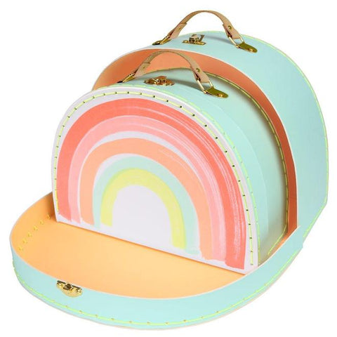 Meri Meri Rainbow Mini Suitcases (Set of 2), Meri Meri, cf-type-suitcases, cf-vendor-meri-meri, Cherries, Cherry, Cherry Pouch, Meri Meri, Meri Meri Cherry Pouch, Meri Meri Mini Suitcases, Me