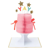 Meri Meri Yay! Cake Stand-Up Card, Meri Meri, Birthday Cake, Birthday cake Card, Birthday Card, cf-type-greeting-&-note-cards, cf-vendor-meri-meri, Greeting Card, Meri Meri, Meri Meri Card, M