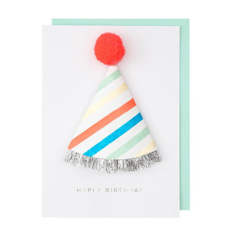Meri Meri Birthday Hat Card, Meri Meri, Birthday Card, Birthday Hat Card, cf-type-greeting-&-note-cards, cf-vendor-meri-meri, Greeting Card, Meri Meri, Meri Meri Birthday Hat Card, Meri Meri 