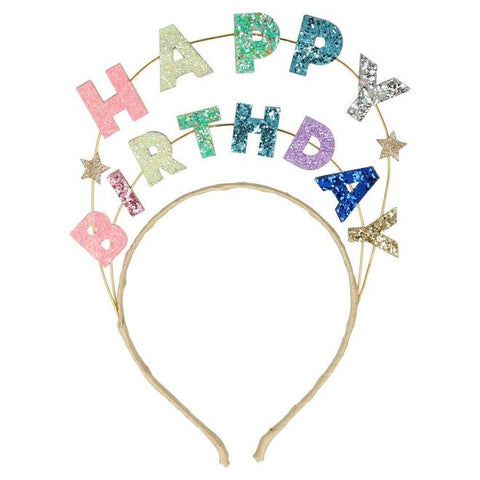 Meri Meri Happy Birthday Glitter Headband, Meri Meri, Birthday Headband, Birthday Headbands, cf-type-headbands, cf-vendor-meri-meri, Happy Birthday Headband, Headband, Meri Meri Happy Birthda