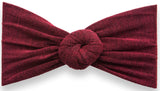 Baby Bling Heathered Bun-Burgundy, Baby Bling, Baby Bling, Baby Bling Bows, Baby Bling Bun Headband, Baby Bling Fall 2018 Release, Baby Bling headband, Baby Bling Knot Headband, Baby Bling to
