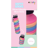 Iscream Happy Stripe Collapsible Water Bottle, Iscream, Camp, Collapsible Water Bottle, Happy Stripe, Iscream, Iscream Collapsible Water Bottle, Iscream Happy Stripe, Iscream Silicone Collaps