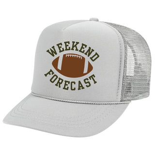 Weekend Football Forecast Trucker Hat - Grey, Sweet Wink, Boy Hat, Boys Hat, cf-type-hat, cf-vendor-sweet-wink, Football, Football Hat, Game Day, JAN23, Sweet Wink, Sweet Wink Hat, Sweet Wink