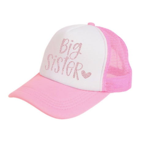 Big Sister Pink Trucker Hat, Sweet Wink, Big Sister, Big Sister Pink Trucker Hat, cf-type-hat, cf-vendor-sweet-wink, JAN23, Sibling, Sweet Wink, Sweet Wink Big Sister, Sweet Wink Trucker Hat,