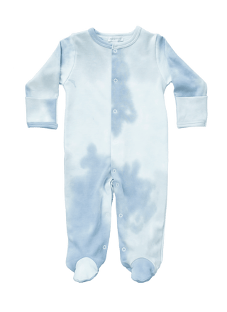 Baby Noomie Blue Tie Dye Footie with Snaps, Noomie, Baby Noomie, Baby Noomie Blue Tie Dye Footie with Snaps, Baby Noomie Tie Dye Footie with Snaps, Baby Noomie Tye Dye, Baby oomie, Cyber Mond
