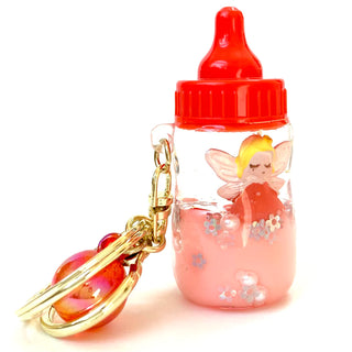 bcmini Fairy Bottle Angel Charm Keyring, BCMINI, Baby Bottle Keychain, bcmini, cf-type-keychain, cf-vendor-bcmini, Fairy, Keychain, Stocking Stuffer, Stocking Stuffers, Keychain - Basically B