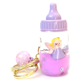 bcmini Fairy Bottle Angel Charm Keyring, BCMINI, Baby Bottle Keychain, bcmini, cf-type-keychain, cf-vendor-bcmini, Fairy, Keychain, Stocking Stuffer, Stocking Stuffers, Keychain - Basically B