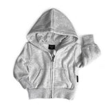 Little Bipsy Classic Zip Hoodie - Light Heather Grey, Little Bipsy Collection, cf-size-12-18-months, cf-size-6-12-months, cf-size-9-10y, cf-type-coats-&-jackets, cf-vendor-little-bipsy-collec