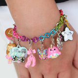 Charm It! Rainbow Chain Bracelet, Charm It!, Bracelet, cf-type-bracelets, cf-vendor-charm-it, Charm Bracelet, Charm It!, Charm It! Bracelet, Charm It! Chain Bracelet, Charm It! Rainbow Chain 